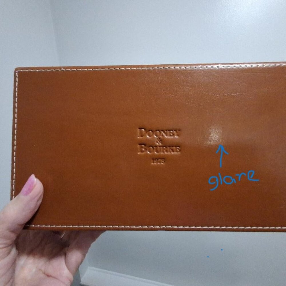 Vintage Leather Dooney & Bourke Trinket or Scarf (?) Storage Box